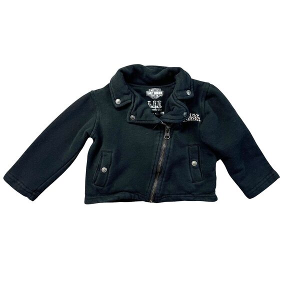 Harley-Davidson Other - Harley Davidson Jacket Kids 24M Black Motorcycle Little Rebel Club Moto Biker